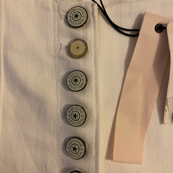 NWT Cinq a Sept Carolina Button-Up Flare Jeans - Picture 6 of 7